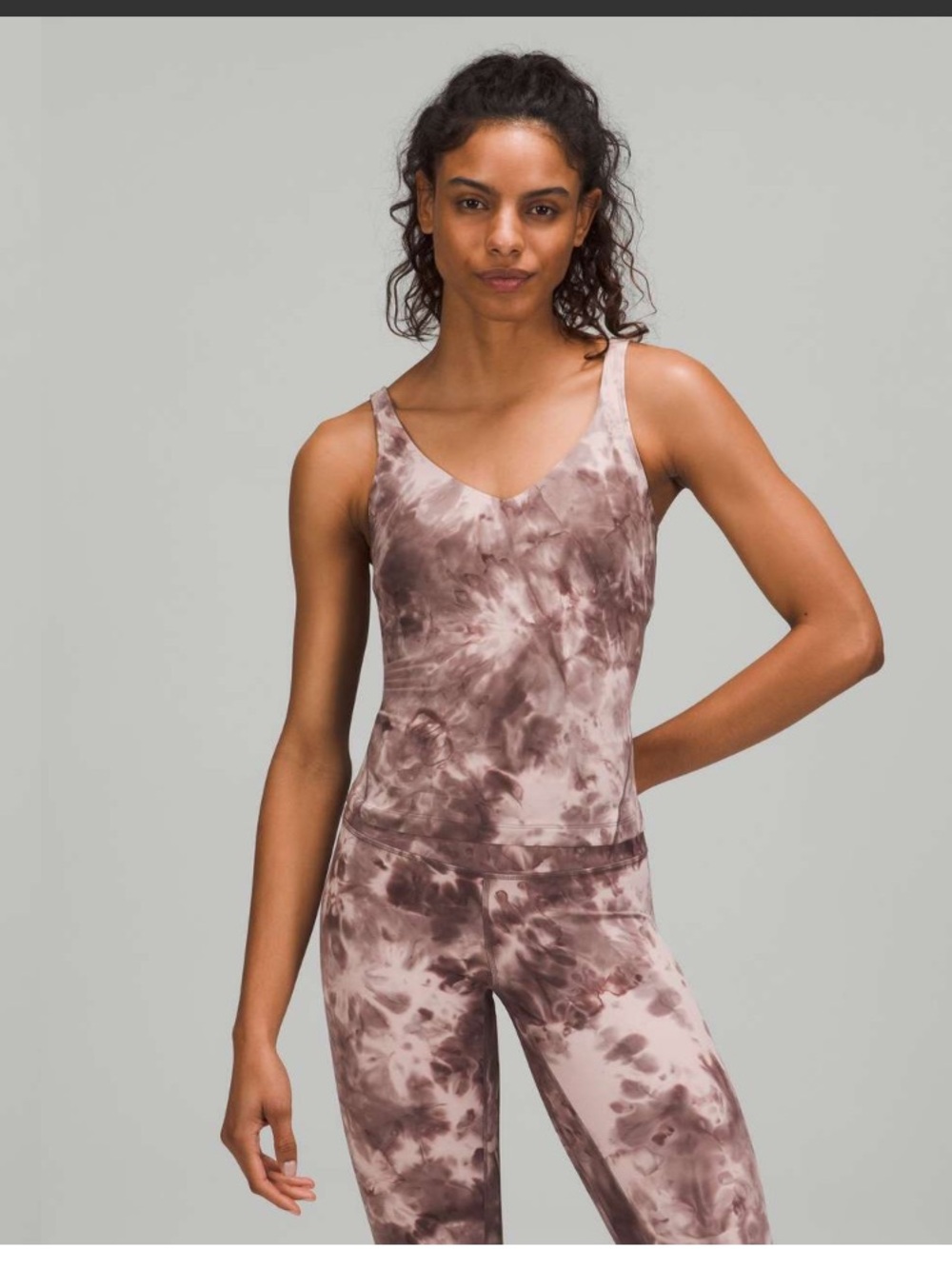 Lululemon Align Waist-Length Tank
Diamond Dye Mink Bery Lunar Rock Shadow Grey